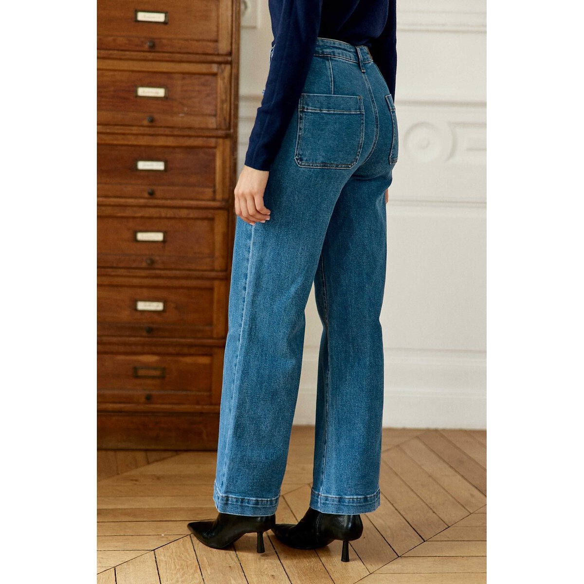 Jeans flare, ATLANTYNA medium stone, LA PETITE ETOILE