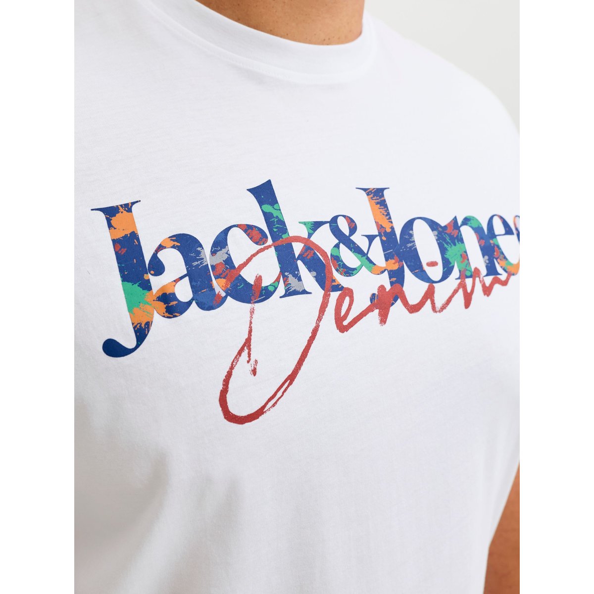 T-Shirt bright white, JACK & JONES
