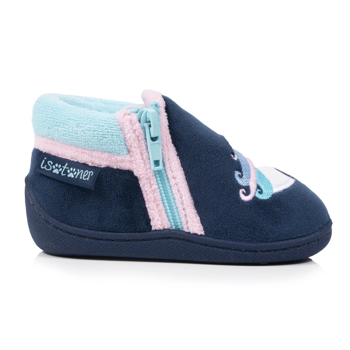 Chaussons Bottillons bleu, ISOTONER