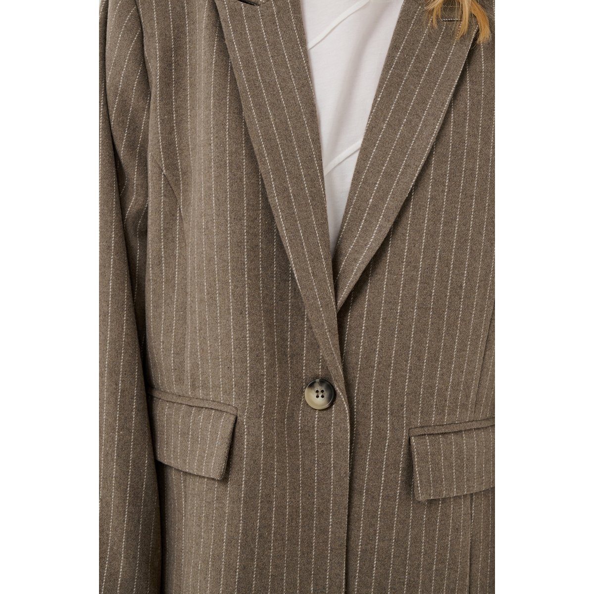Blazer beige taupe stripe, CULTURE
