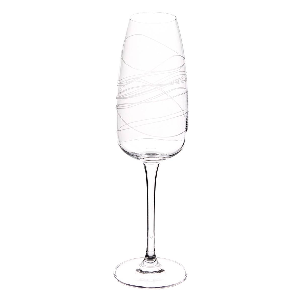 Lot de 4 flûtes TALIA transparent, ATMOSPHERA