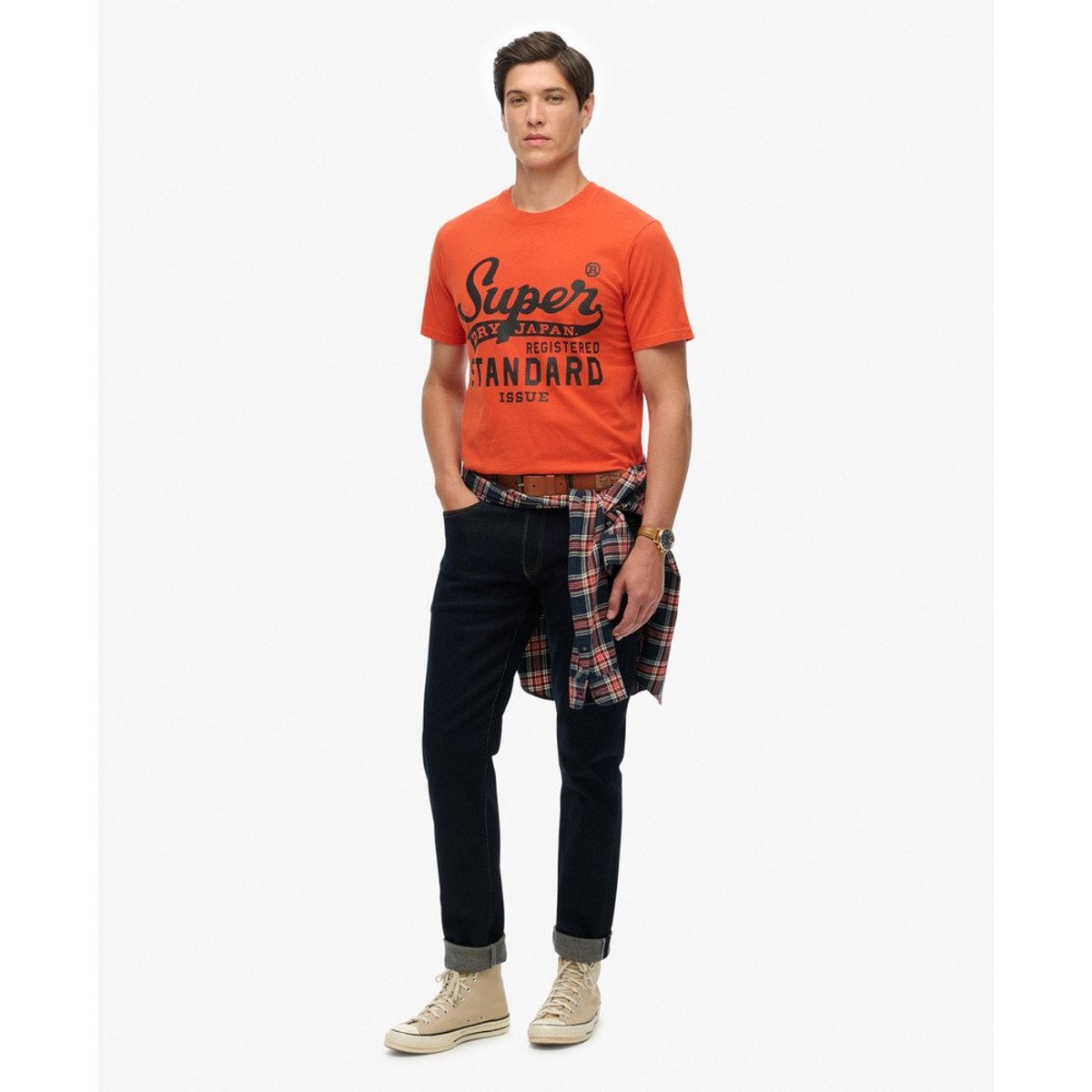 T-shirt Standard Script rouille orange denim co, SUPERDRY