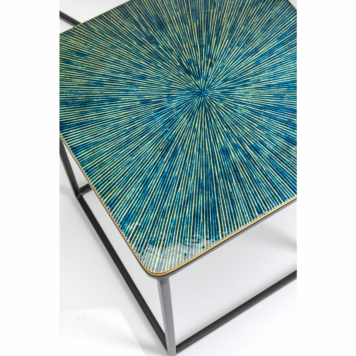 Table d appoint Ray carré (3/Set) multicolore, KARE DESIGN