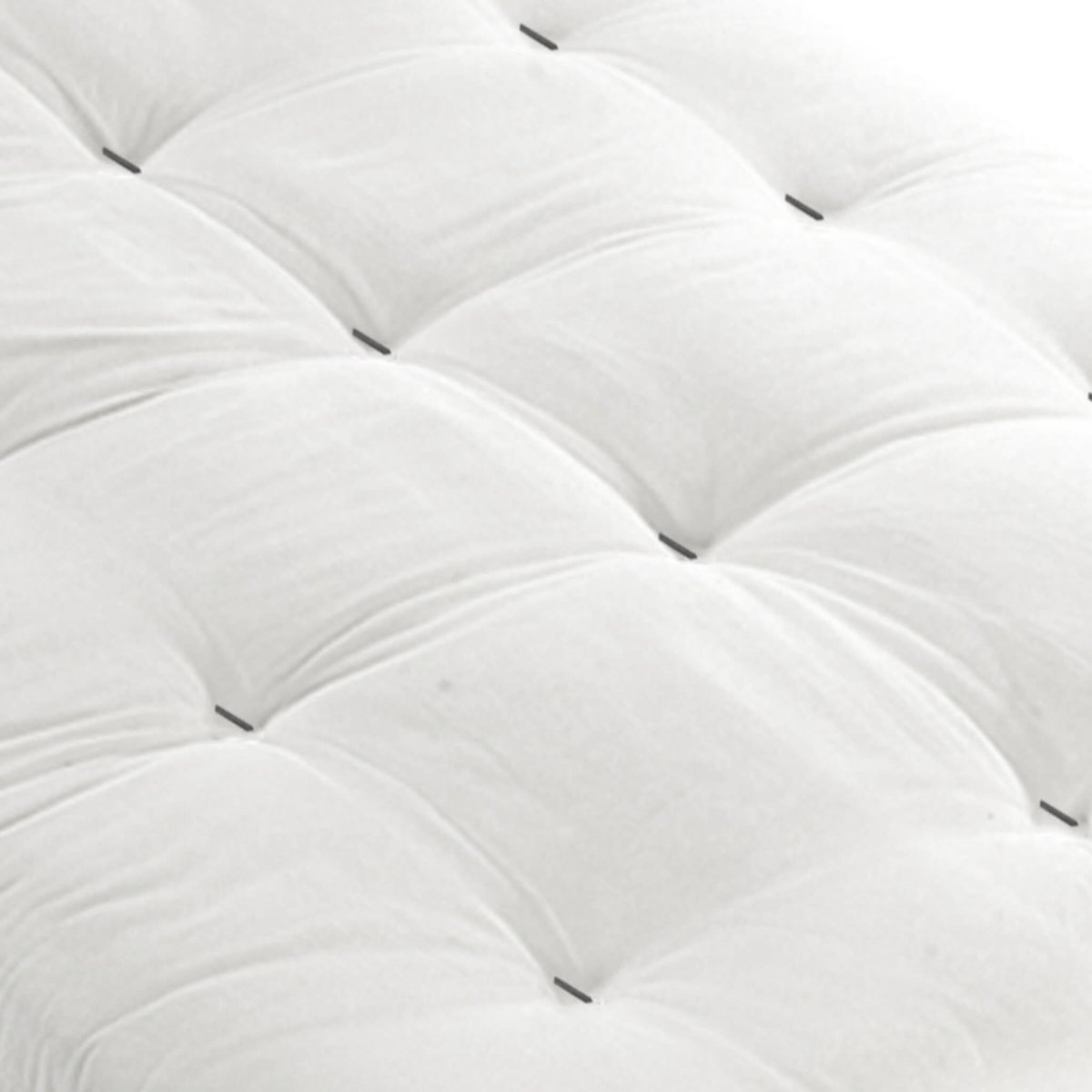 Matelas futon coton traditionnel, 13cm ecru, TERRE DE NUIT