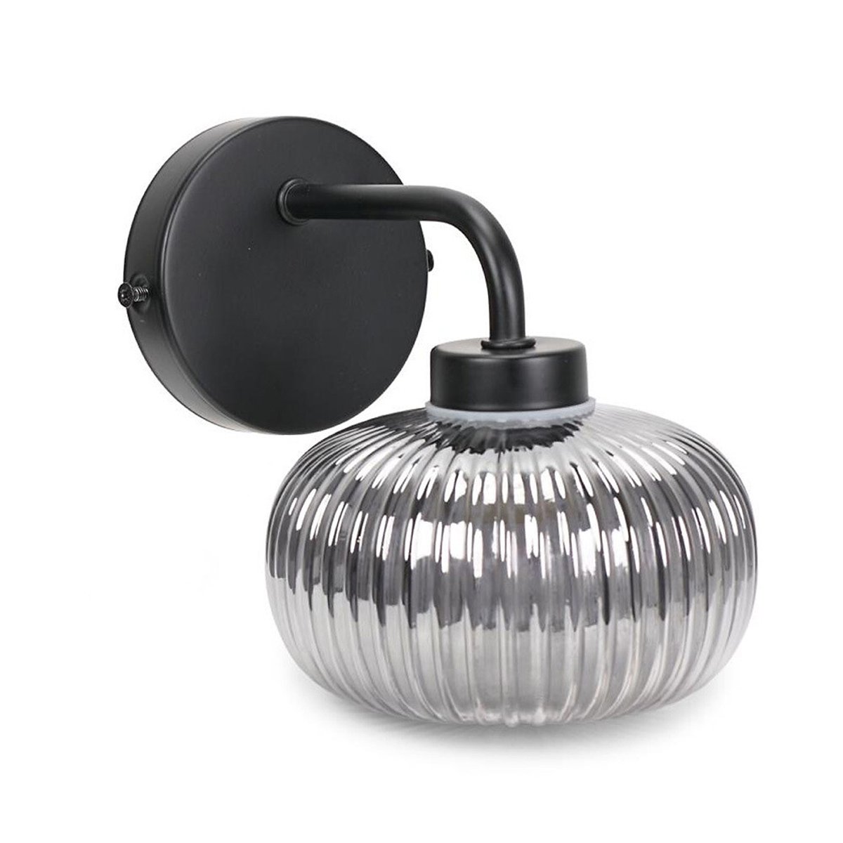 Arran Bathroom Wall Light in Matte Black black, SO'HOME