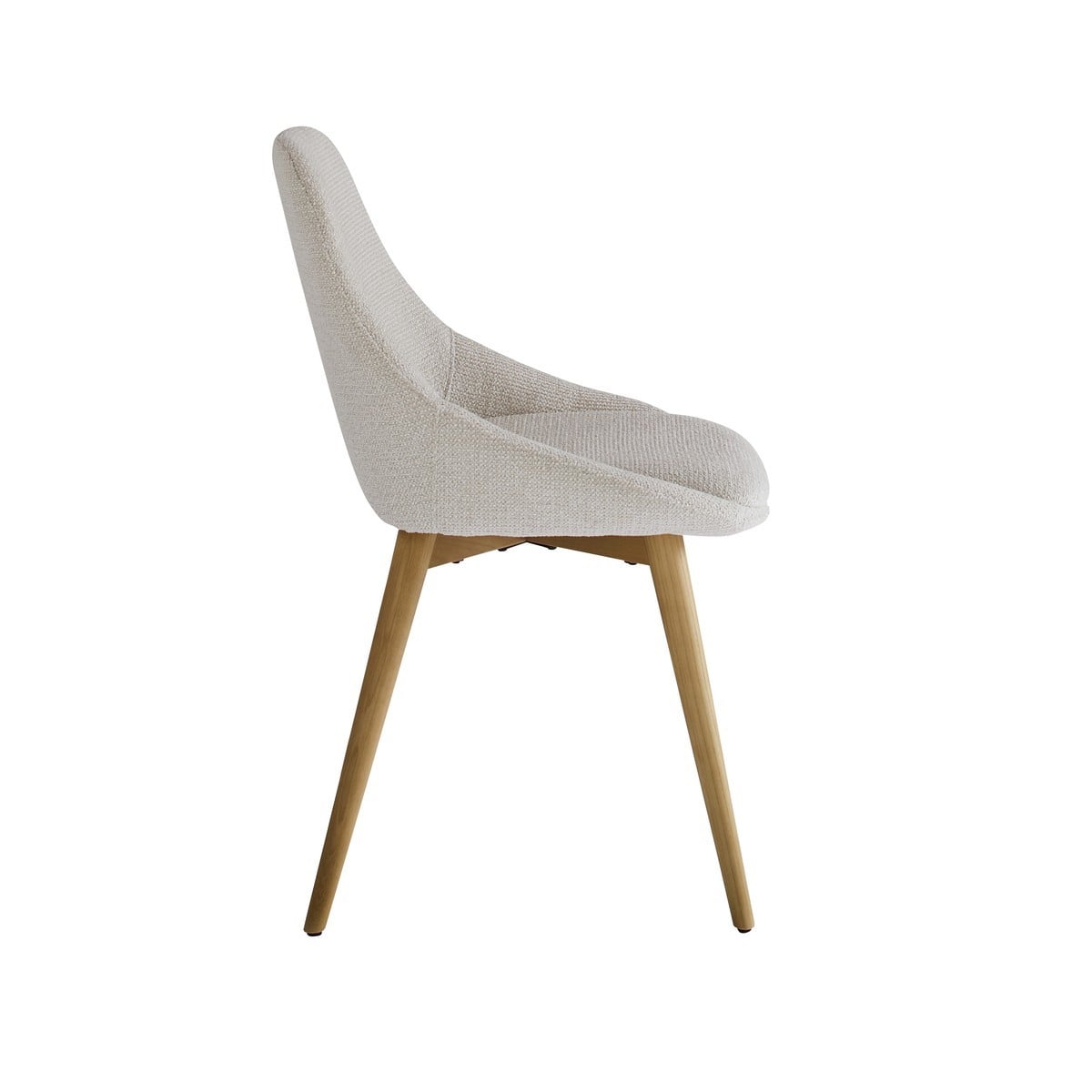 Chaise tapissée écrue ALBA beige, SIGNATURE
