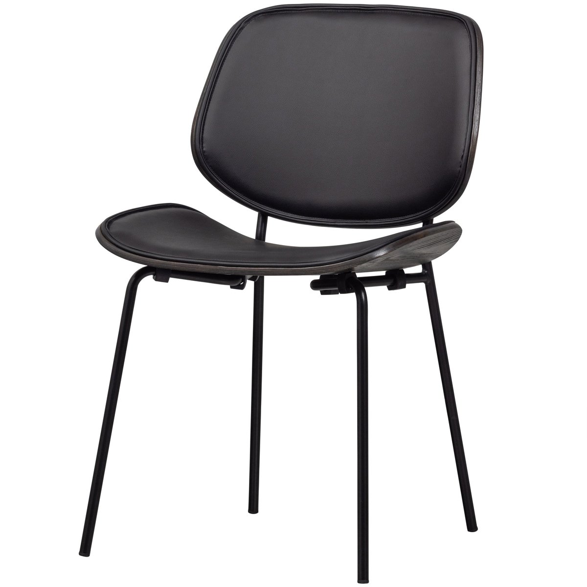 Chaises de table métal CLOSE noir, WOOOD
