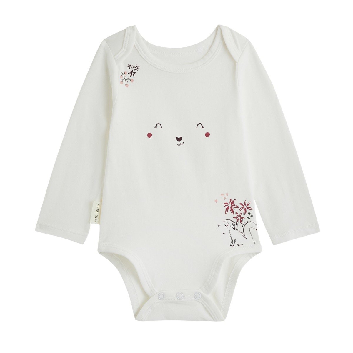 Lot de 3 bodies bébé manches longues Misti rose, PETIT BEGUIN