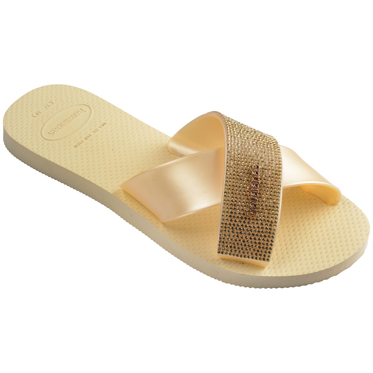 Muli incrociati AQUA GLOW oro bianco, HAVAIANAS