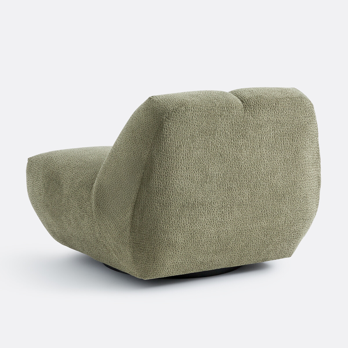 Draaifauteuil, reliëfstof, Nuria kakigroen , LA REDOUTE INTERIEURS