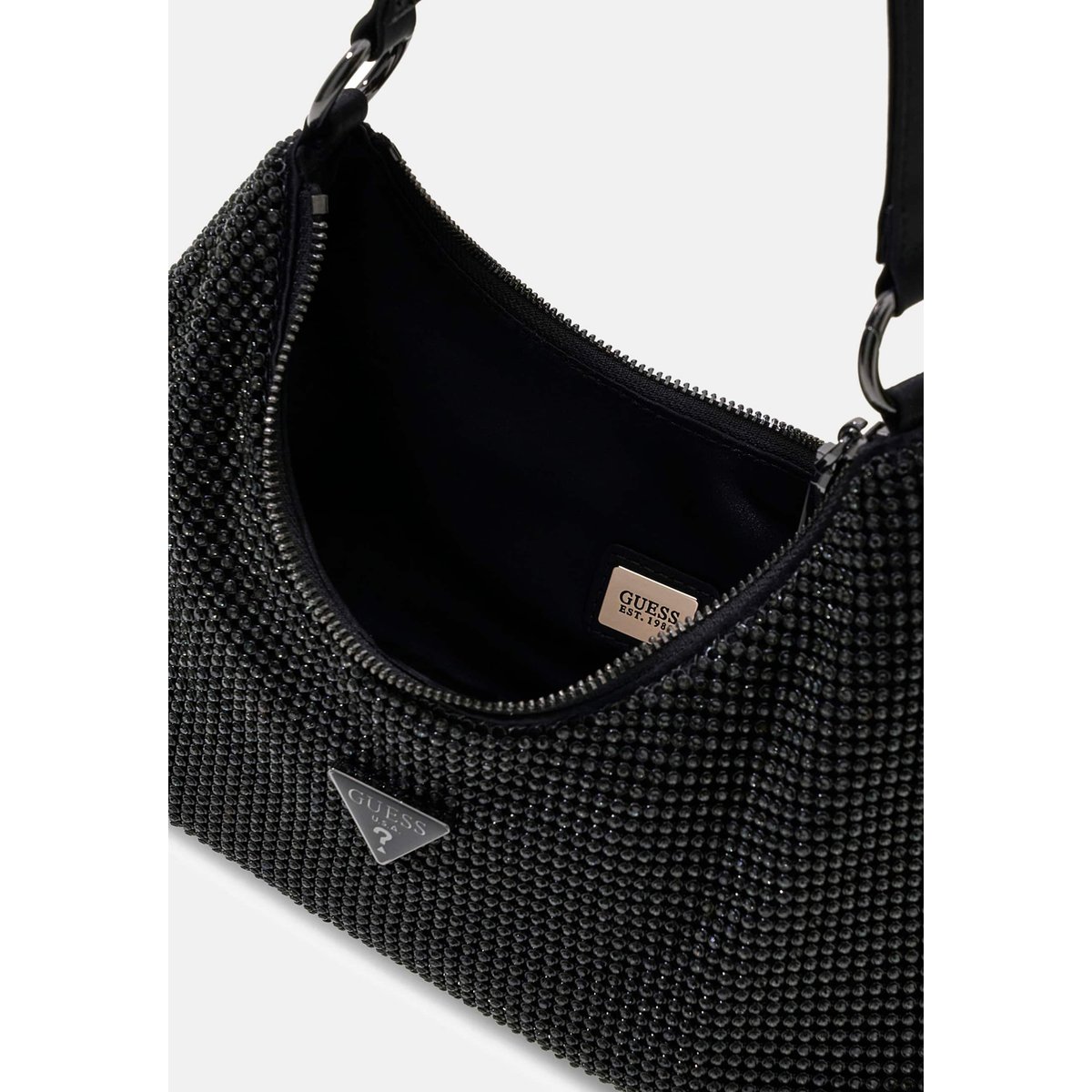 Sac À Bandoulière Avec Bracelet Jewels noir, GUESS