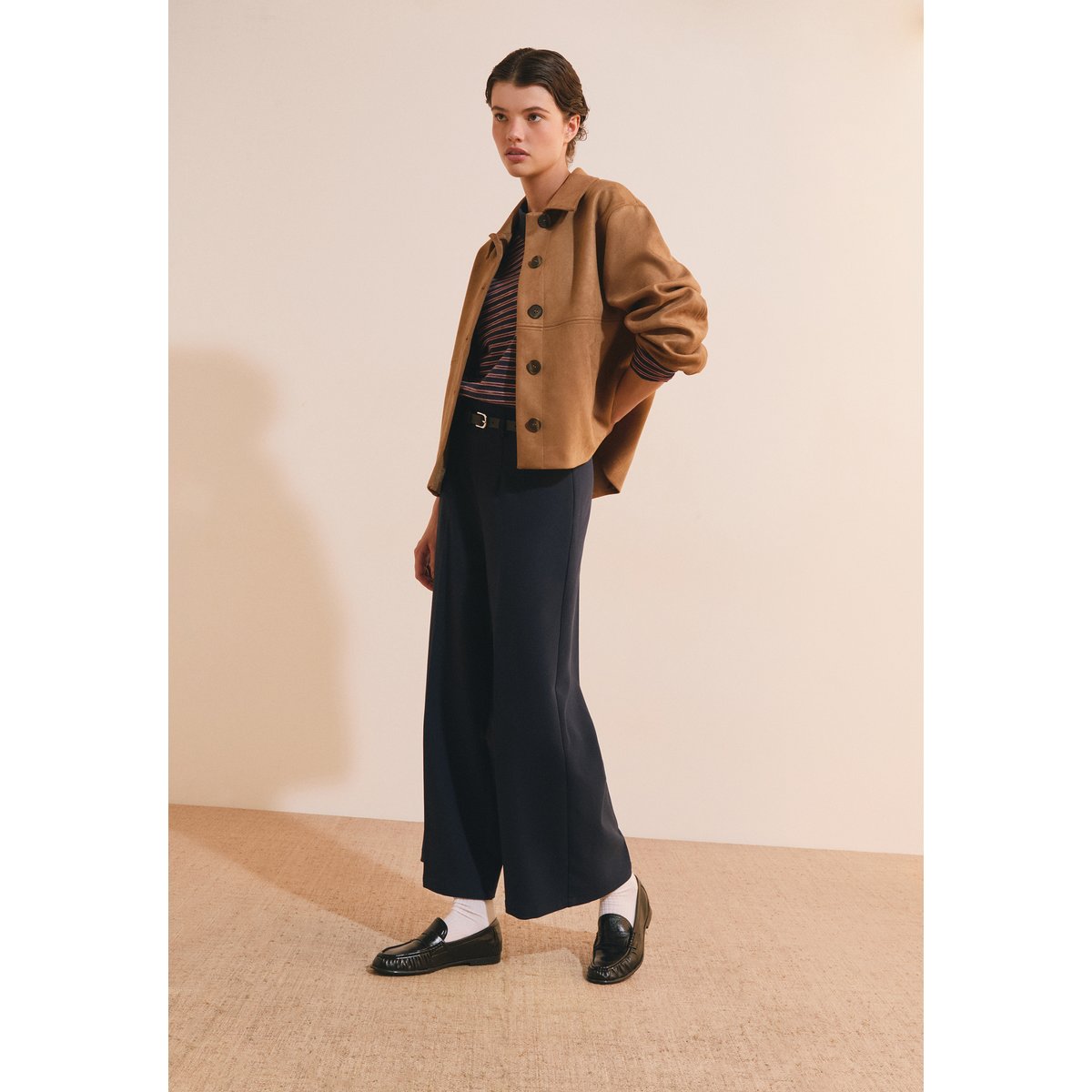 Pantalon cropped ALBAN encre, ETAM