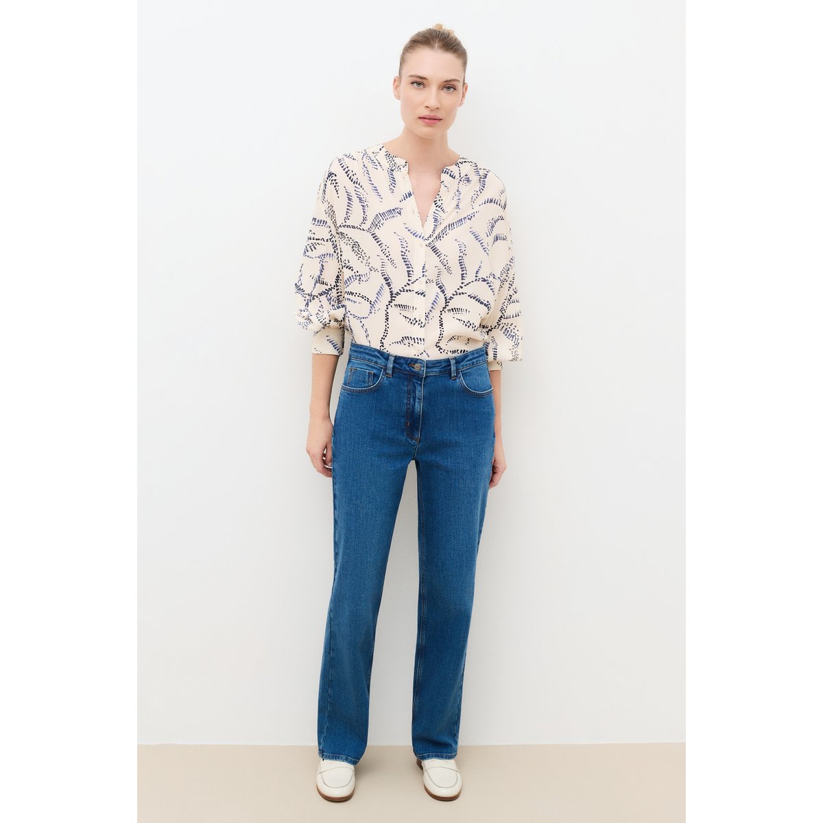 Pantalon coupe droite PKYLEDENIM denim stone, CAROLL