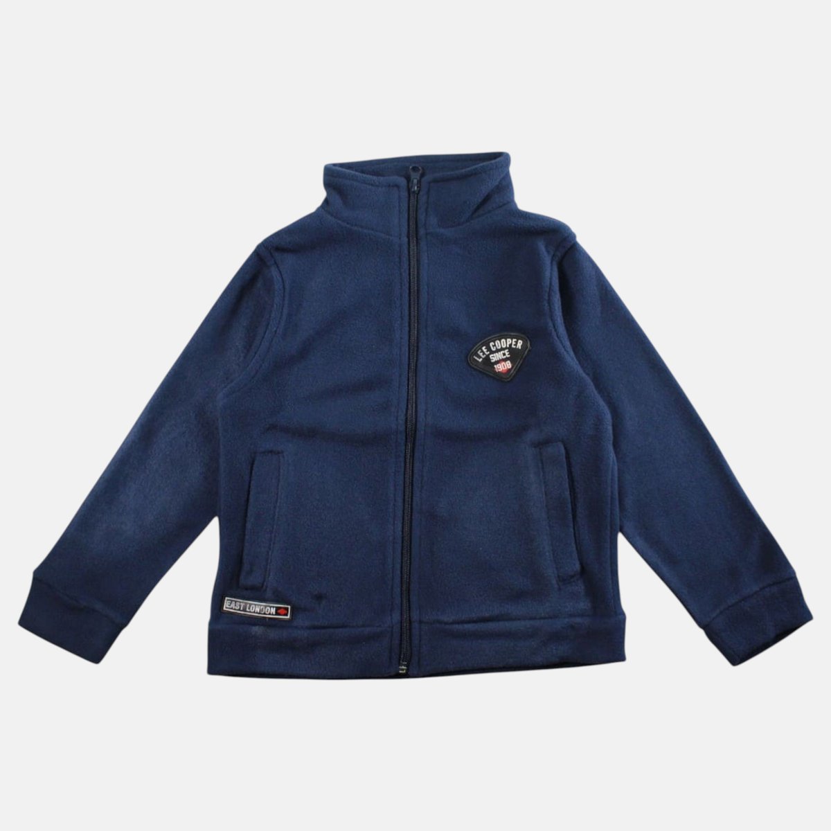 Veste polaire zippée col montant, manches longues POLAIRE bleu marine, LEE COOPER