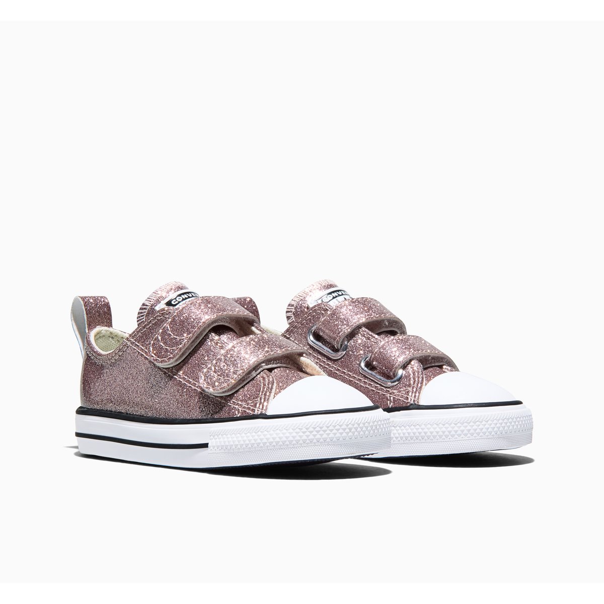 Baskets CHUCK TAYLOR ALL STAR EASY-ON GLITTER apricot red/white/black, CONVERSE