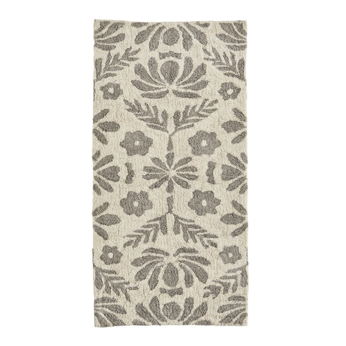 Tapis coton tufté gris, MADAM STOLTZ
