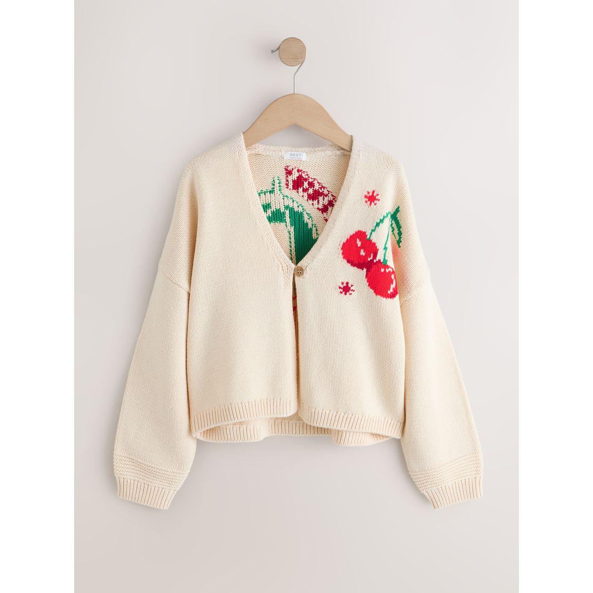 Cardigan à motif cerise écru, NEXT