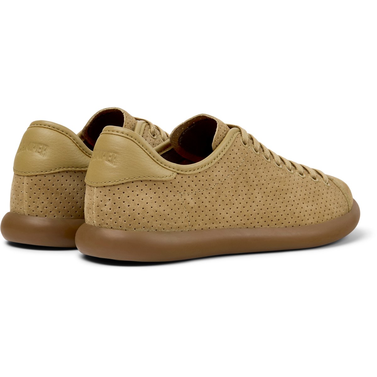 Baskets Pelotas Soller en cuir suède marron moyen 1, CAMPER
