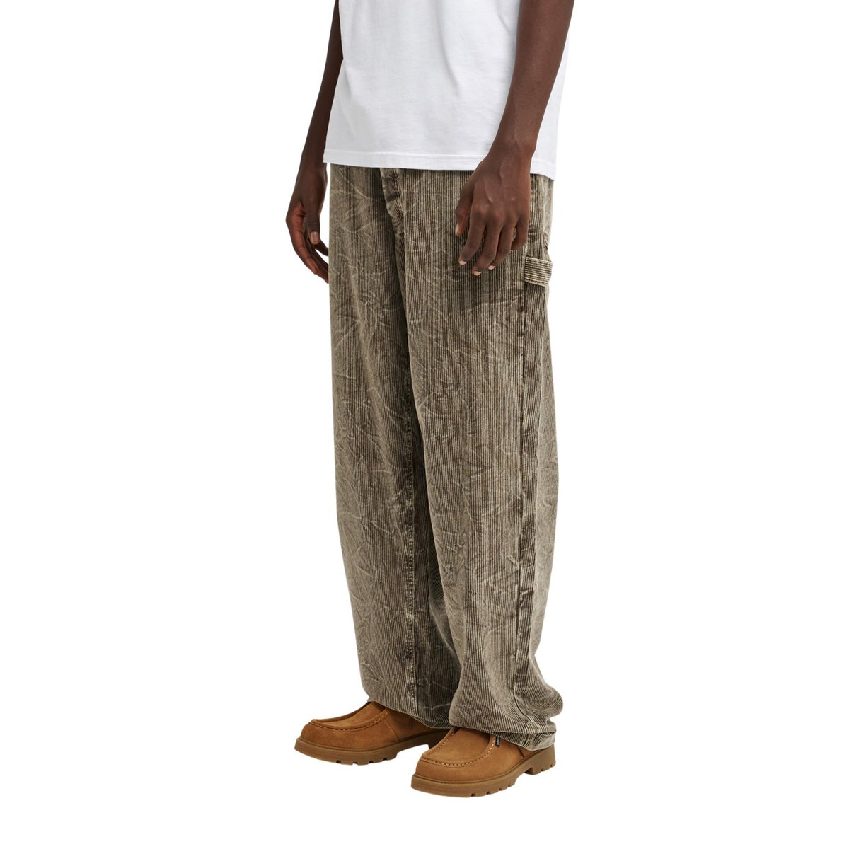 Pantalon en velours RELAX CARPENTER WASHED marron stone gray, ELEMENT
