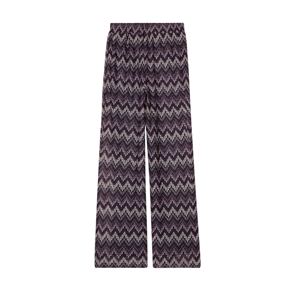 Pantalon large ajouré violet, CACHE CACHE