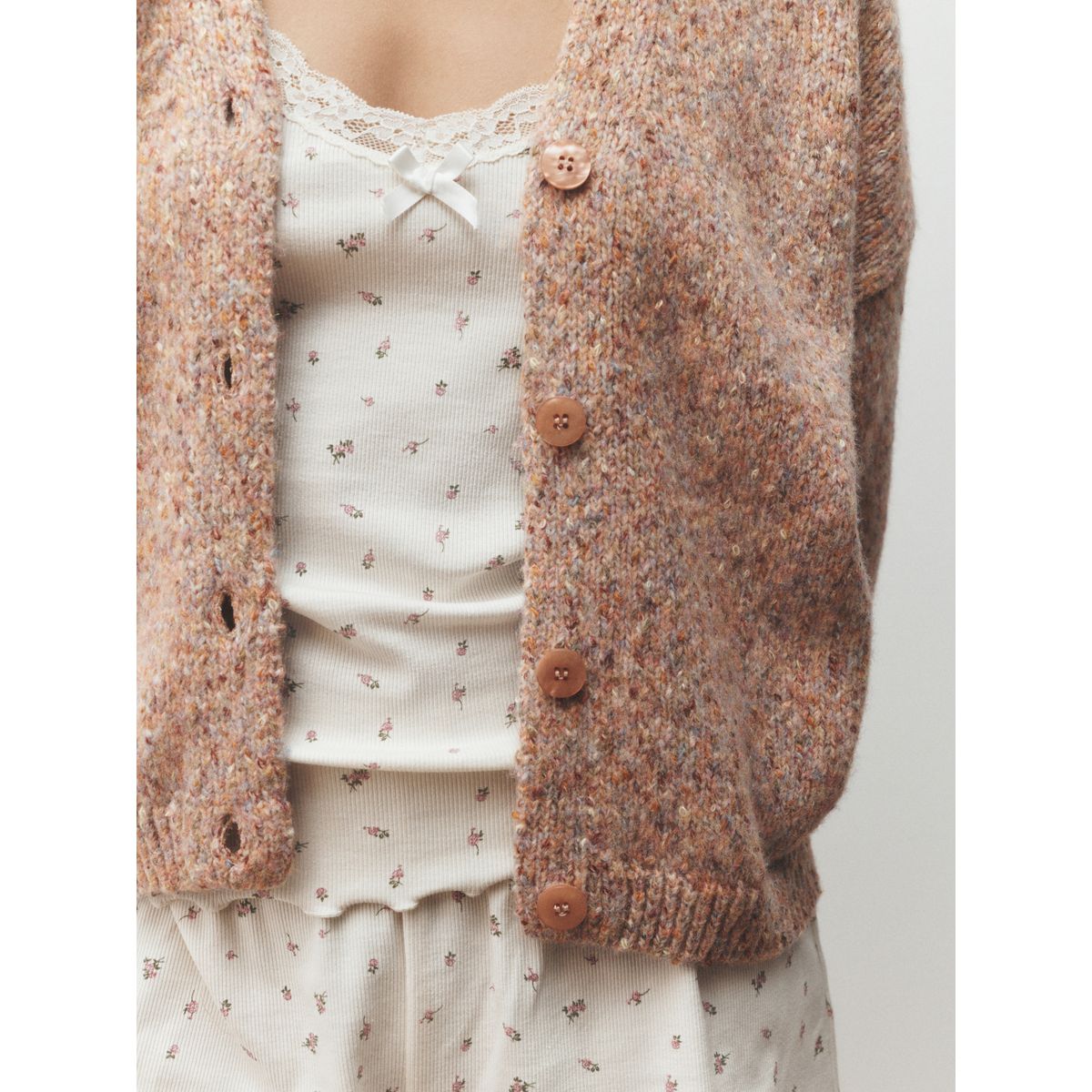 Cardigan moucheté rose, NEXT
