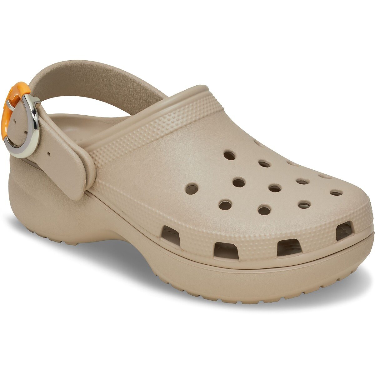 Sabots CLASSIC PLATFORM DIPPED BUCKLE taupe, CROCS