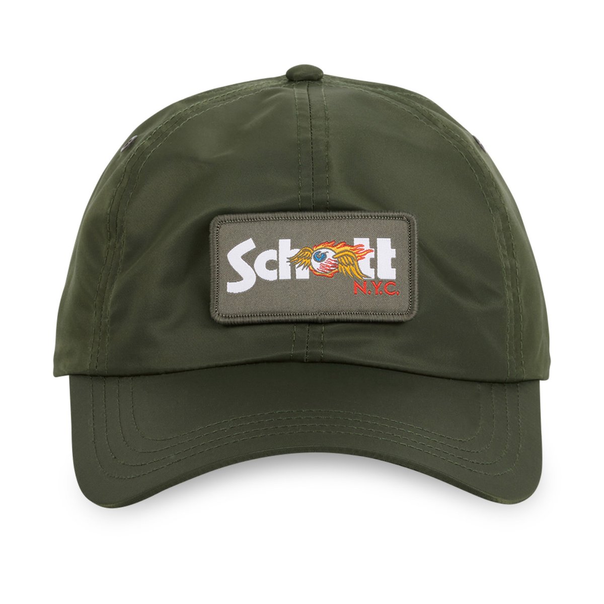 Casquette baseball x Schott NYC kaki, VON DUTCH