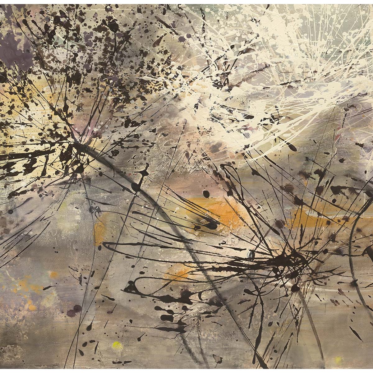 Papier peint pissenlit peinture soufflée intissé, HEXOA