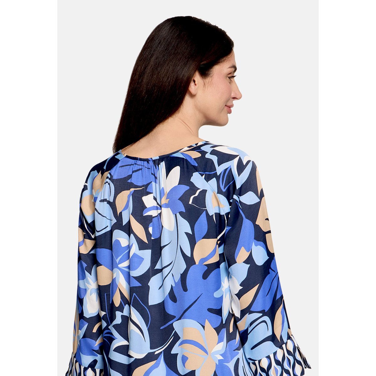 Tunique à imprimé à fleurs bleu foncé/bleu, BETTY BARCLAY