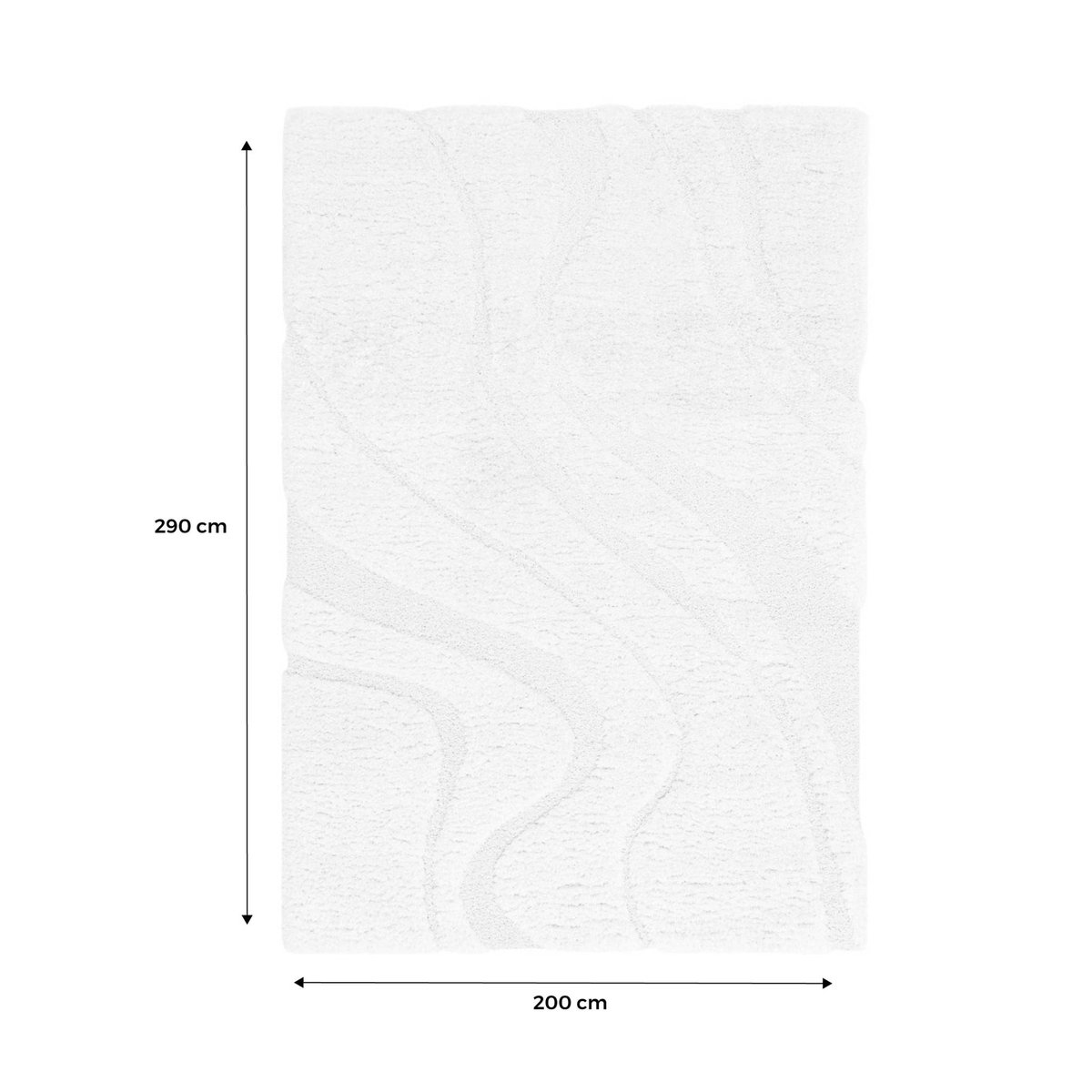 Tapis intérieur rectangulaire scandinave AMY crème, SWEEEK