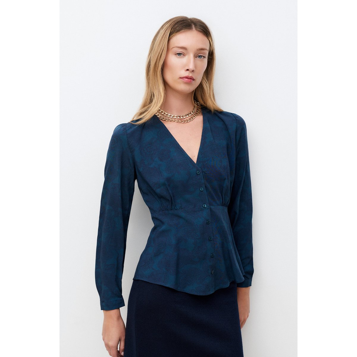 Chemise Celino bleu pétrole, CAROLL