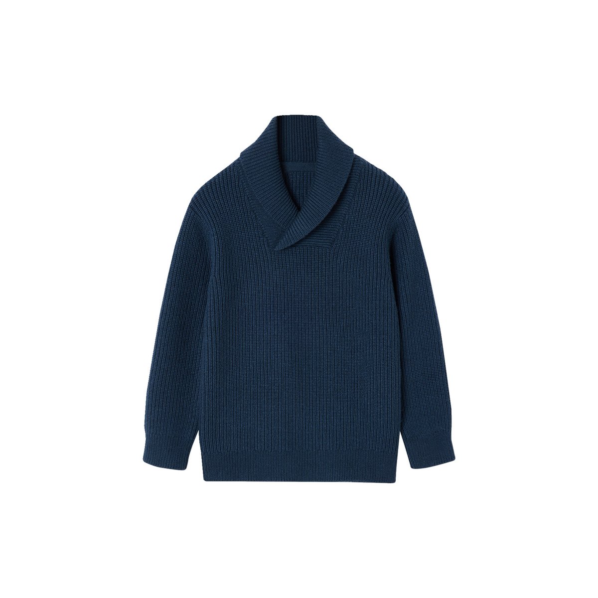 Pull col montant croisé bleu océan, VERTBAUDET