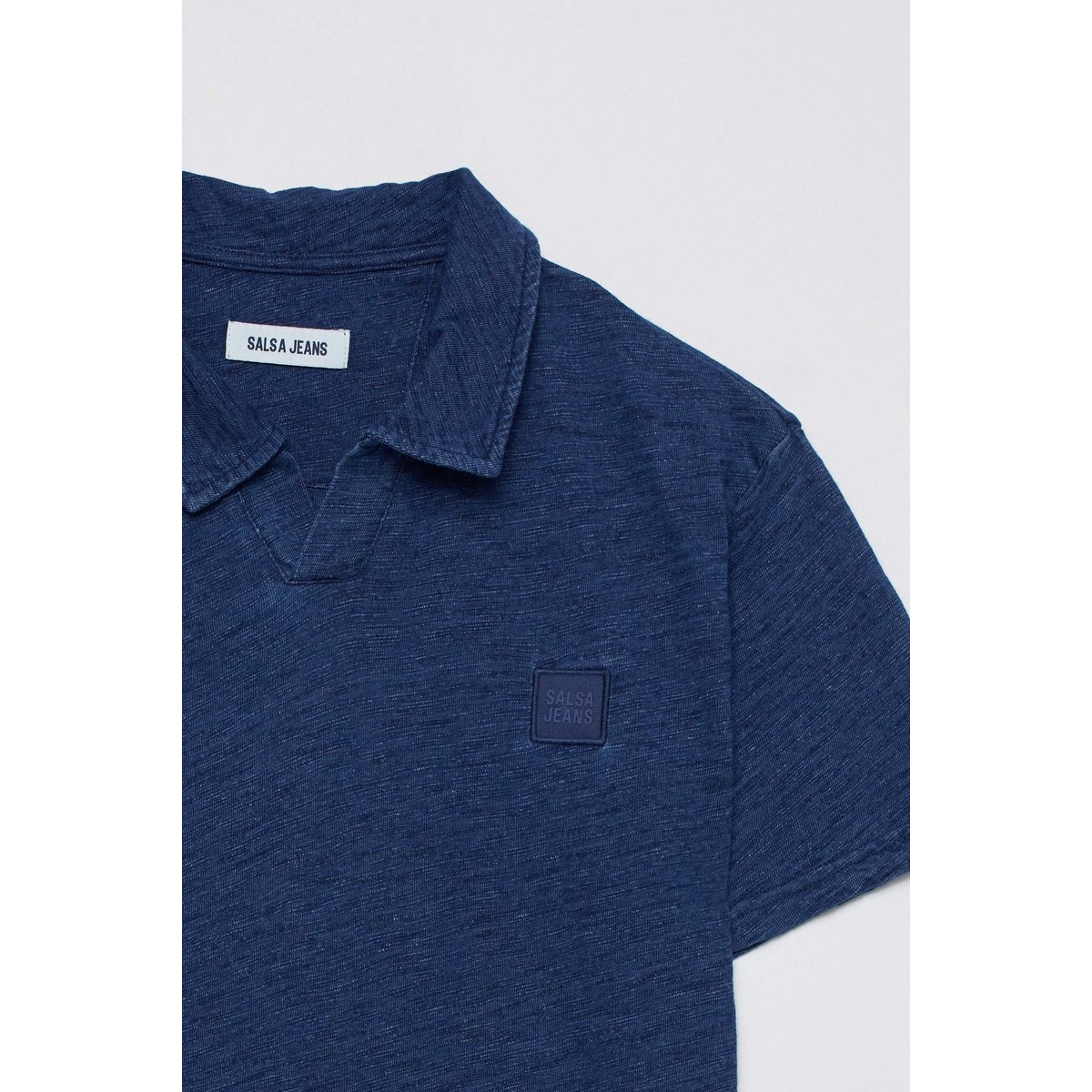 POLO AVEC BRANDING bleu lagon, SALSA JEANS