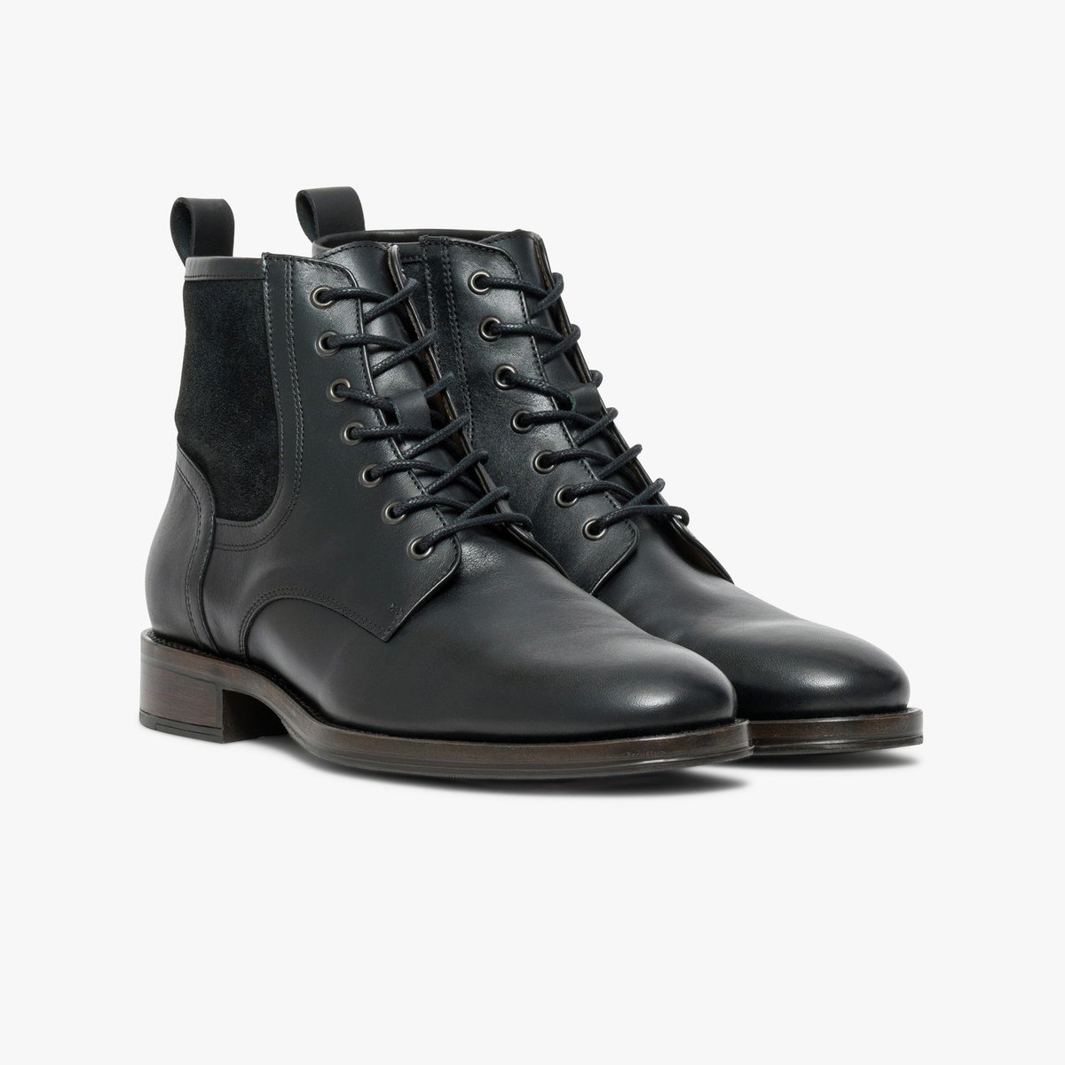 Boots en cuir PAOLO noir, BOCAGE