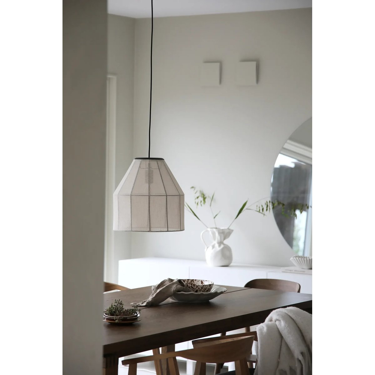 Suspension en lin AIKO beige, MARKSLOJD