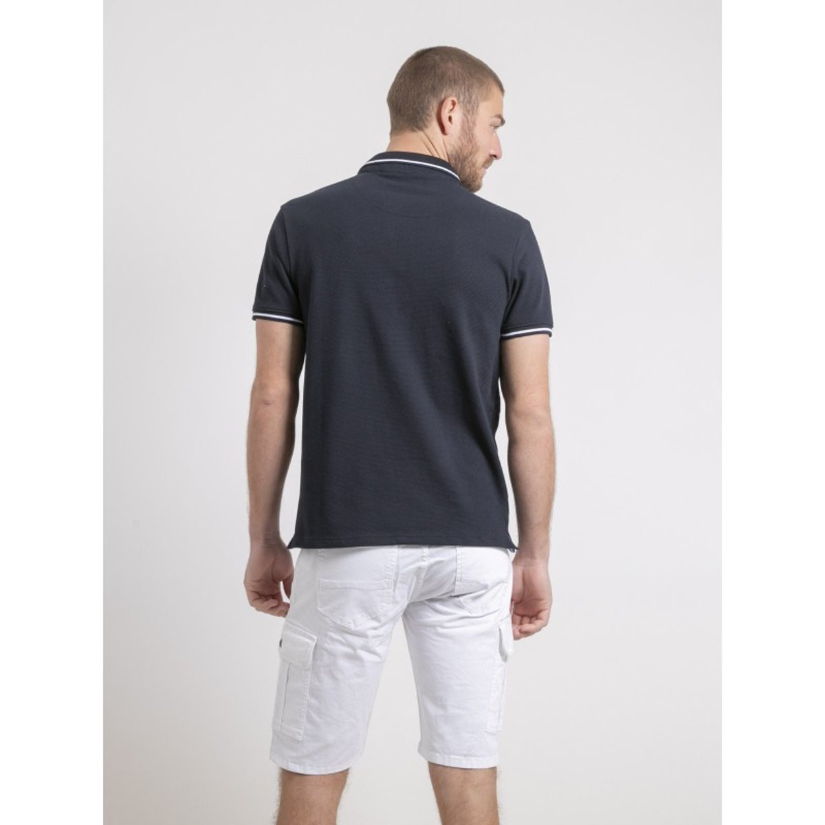 Polo Manches Courtes Pur Coton Pepilan bleu marine, RITCHIE