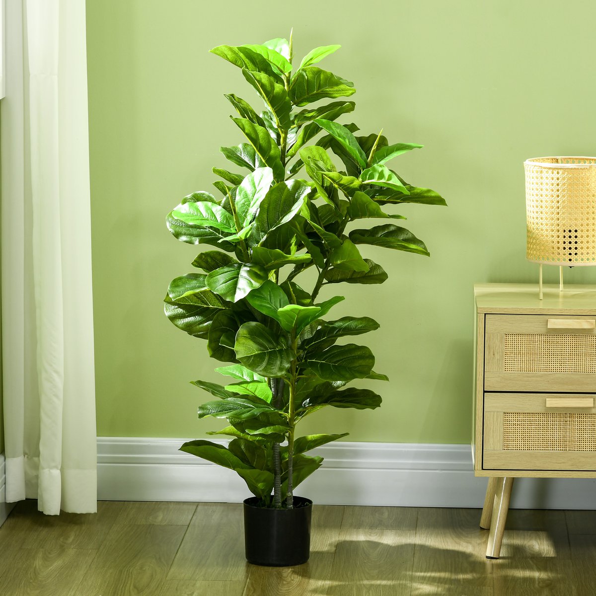 Plantes artificielles Plastique Vert vert, HOMCOM