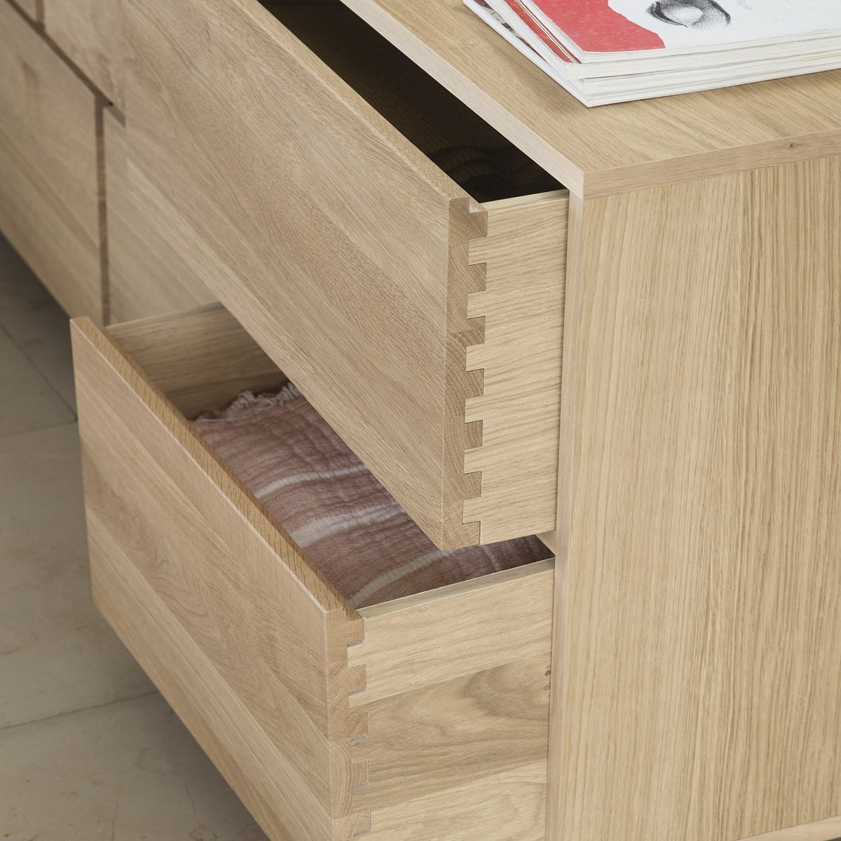 Commode bois HANITA naturel clair, HABITAT