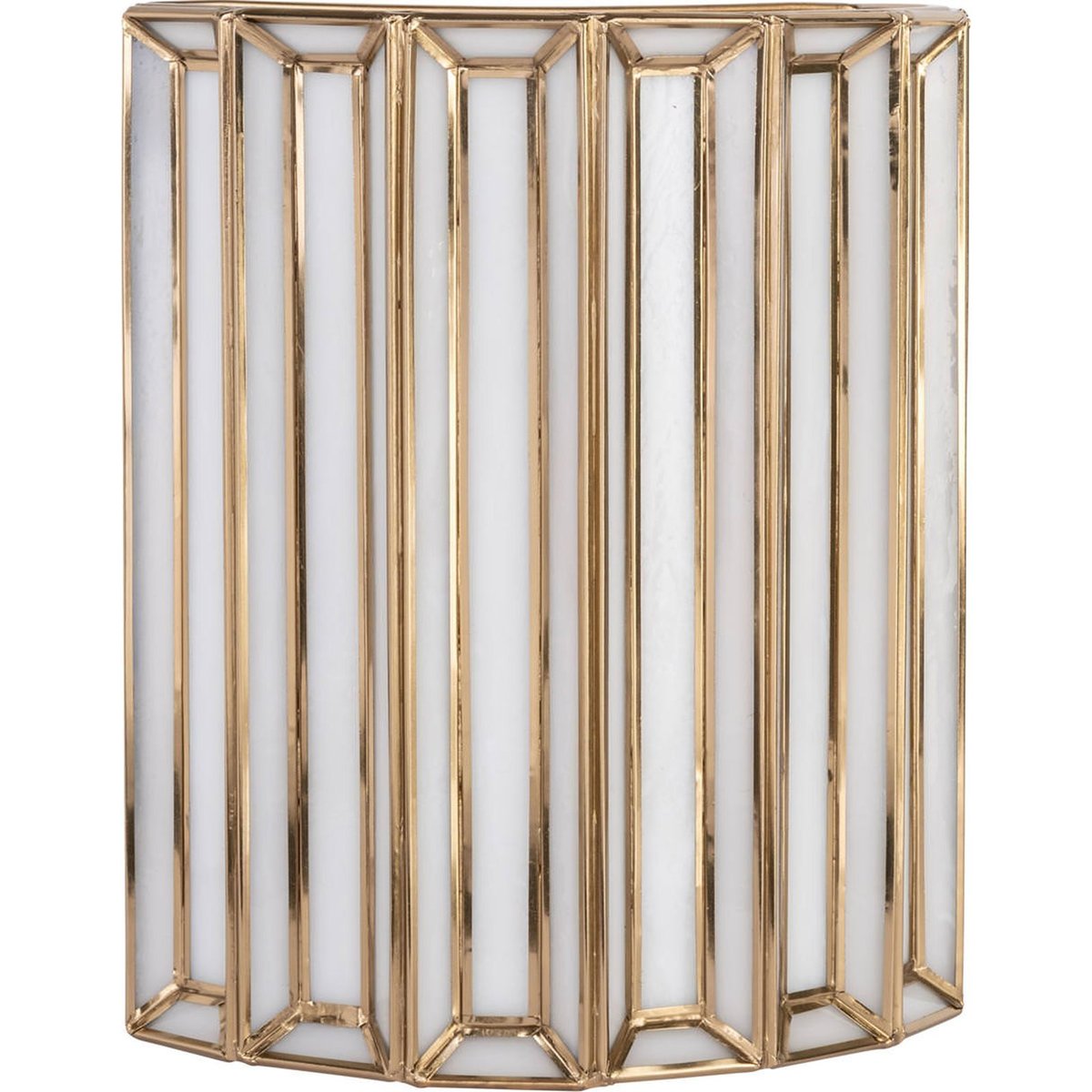 Applique murale chic en laiton et verre laiton antique, RECOLLECTION