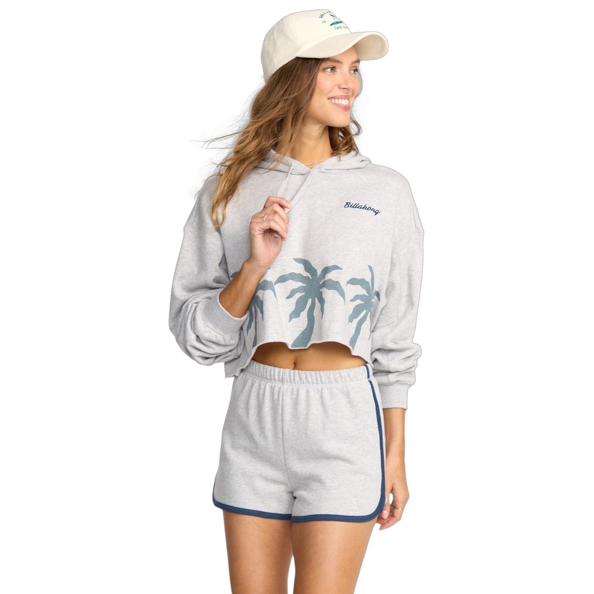 Short à coupe dauphin TRIPLE PALMS gris heather grey, BILLABONG