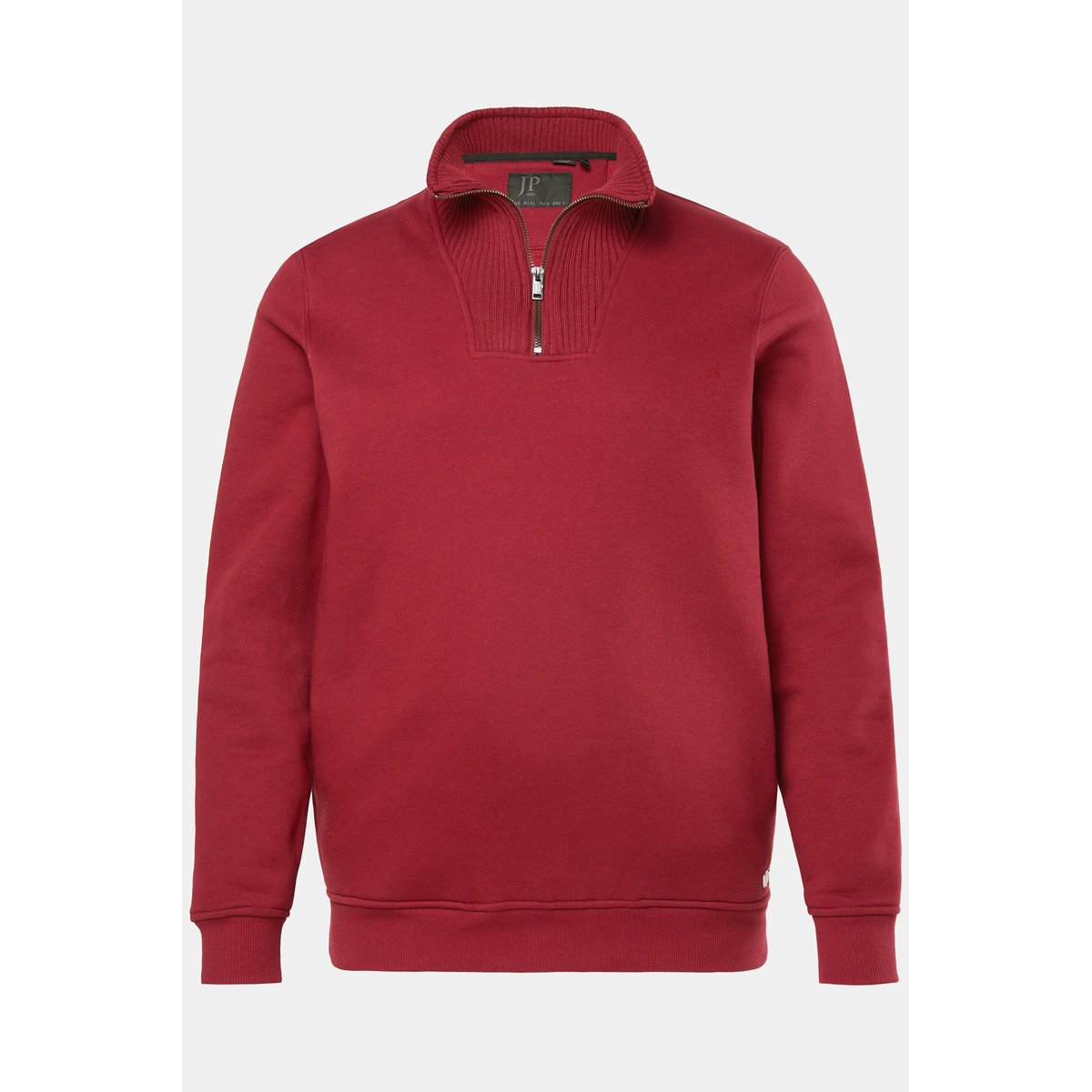Pull camionneur, col zippé marron cuivre, JP1880