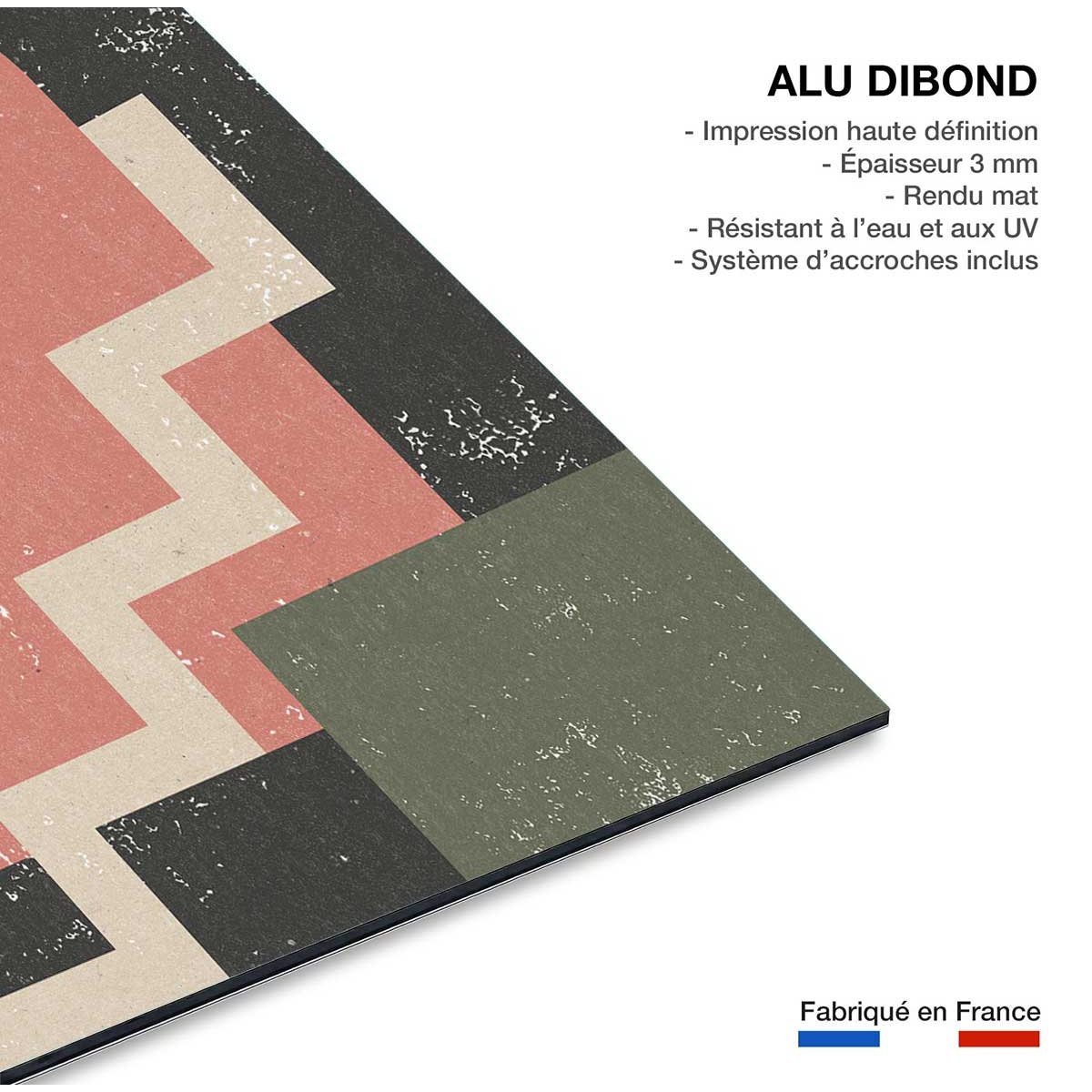 Tableau sun stairs tableau alu dibond, HEXOA