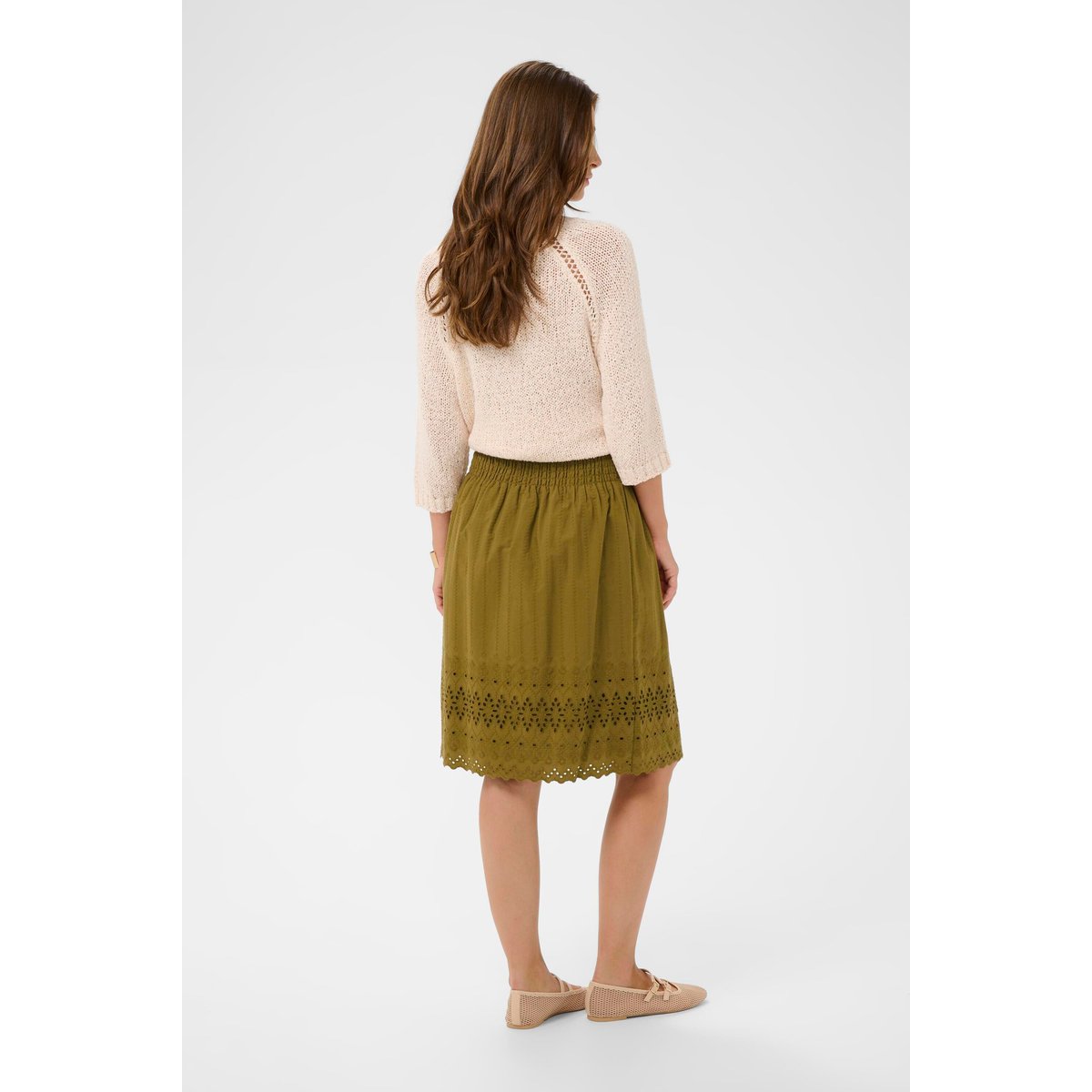 Jupe casual vert gothic olive, CREAM
