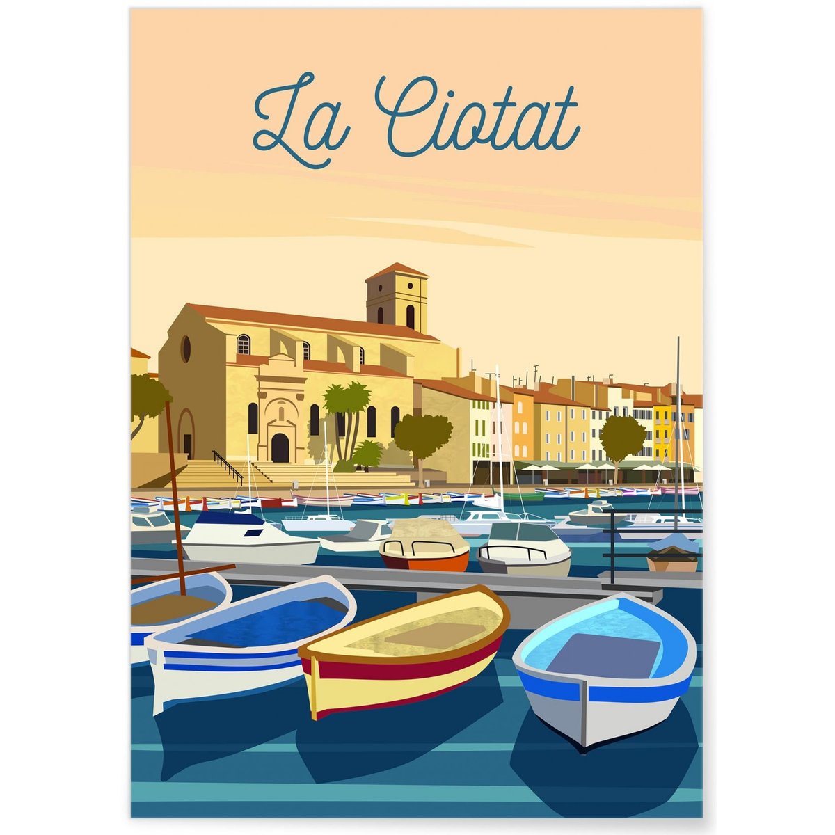 Affiche ville La Ciotat blanc, L'AFFICHERIE
