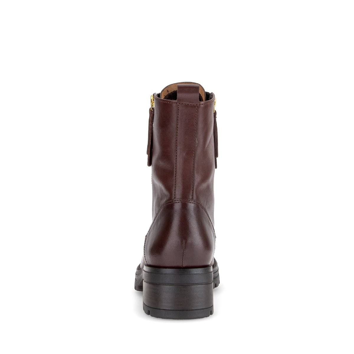 Bottines en cuir lisse à talon décroché cognac, GABOR