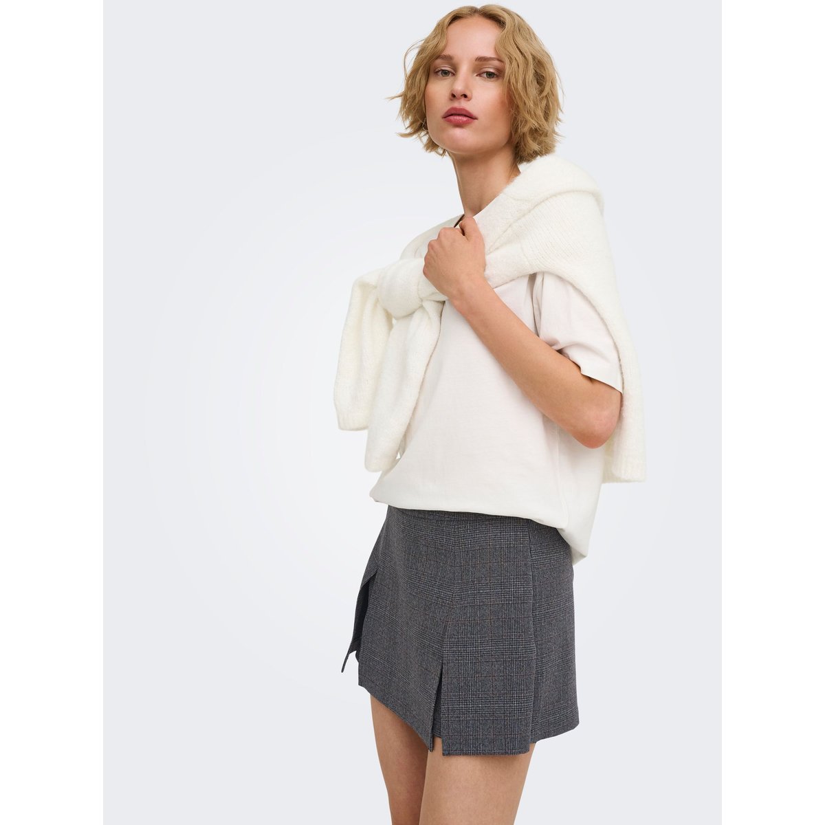 Skort dark grey melange, ONLY