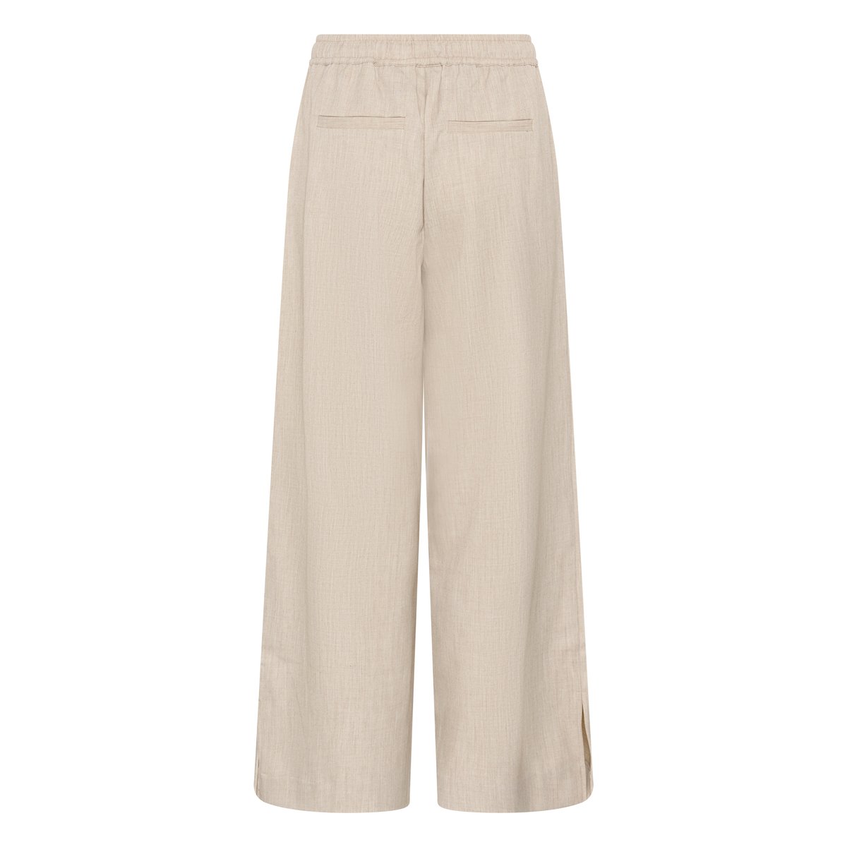 Pantalon casual beige feather gray melange, KAFFE