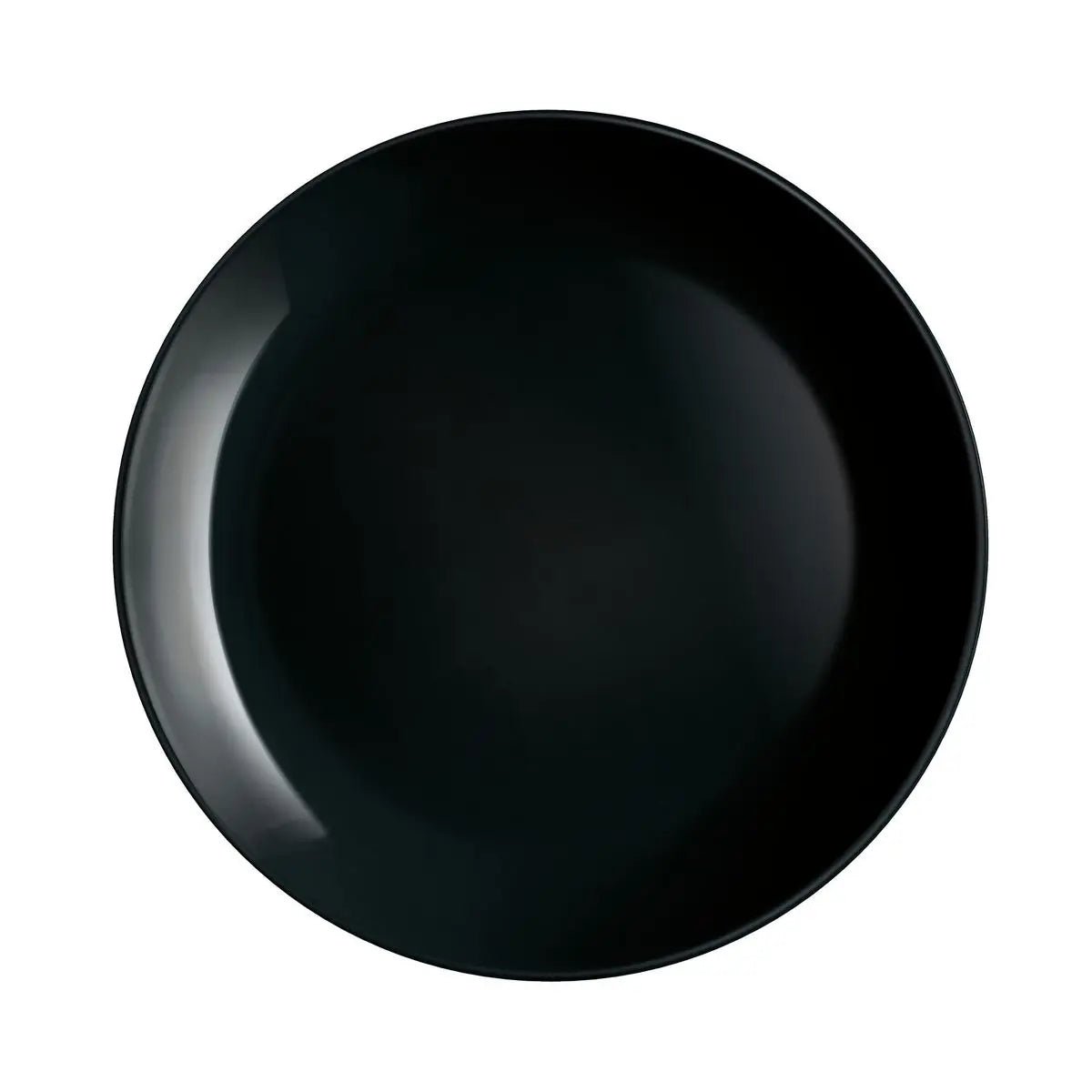 6 assiettes noires 25 cm -DIWALI noir, LUMINARC