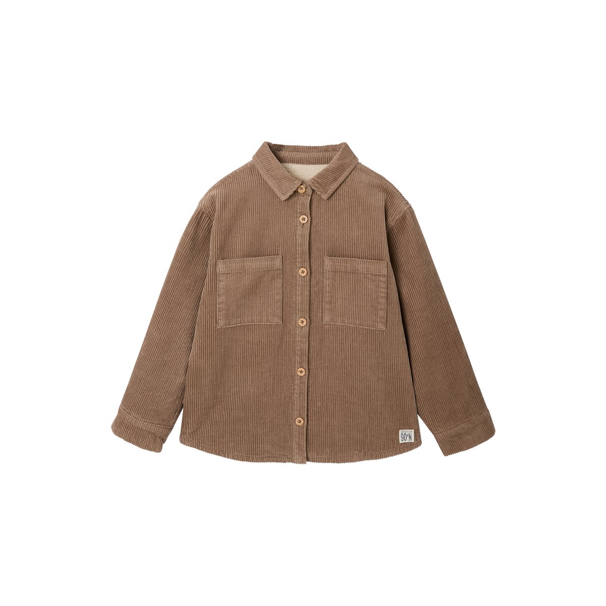 Chemise manches longues taupe, VERTBAUDET