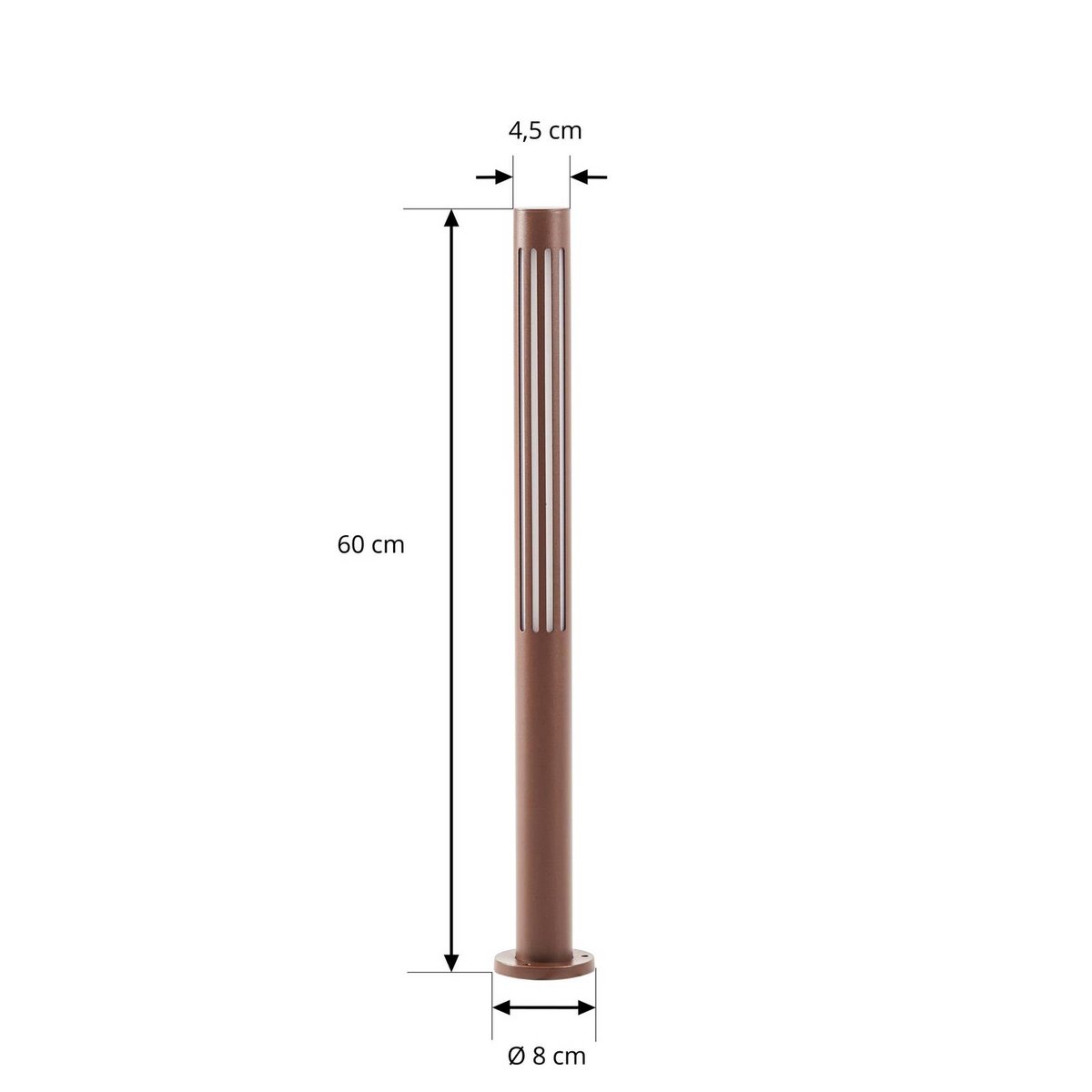 Luminaire extérieur en aluminium moderneLED marron, blanc, LINDBY